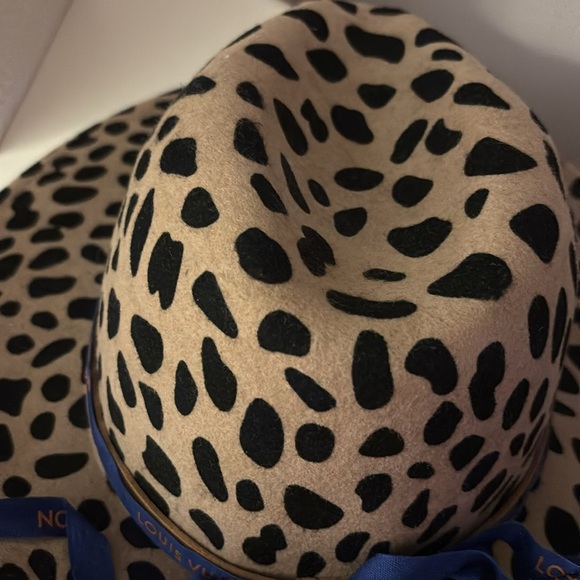 Animal Print Fedora with Blue Band